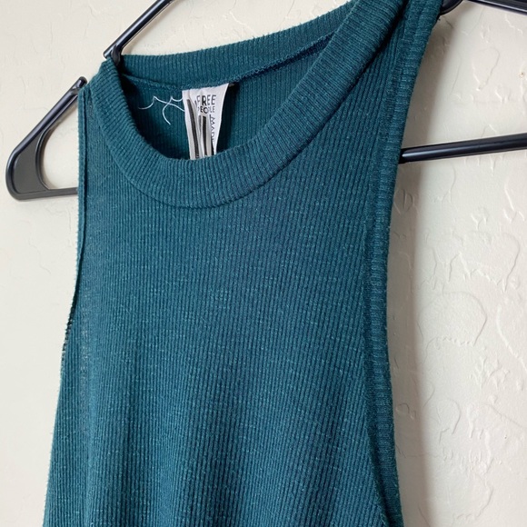 Free People Tank Top Green Size SP - Picture 2 of 4